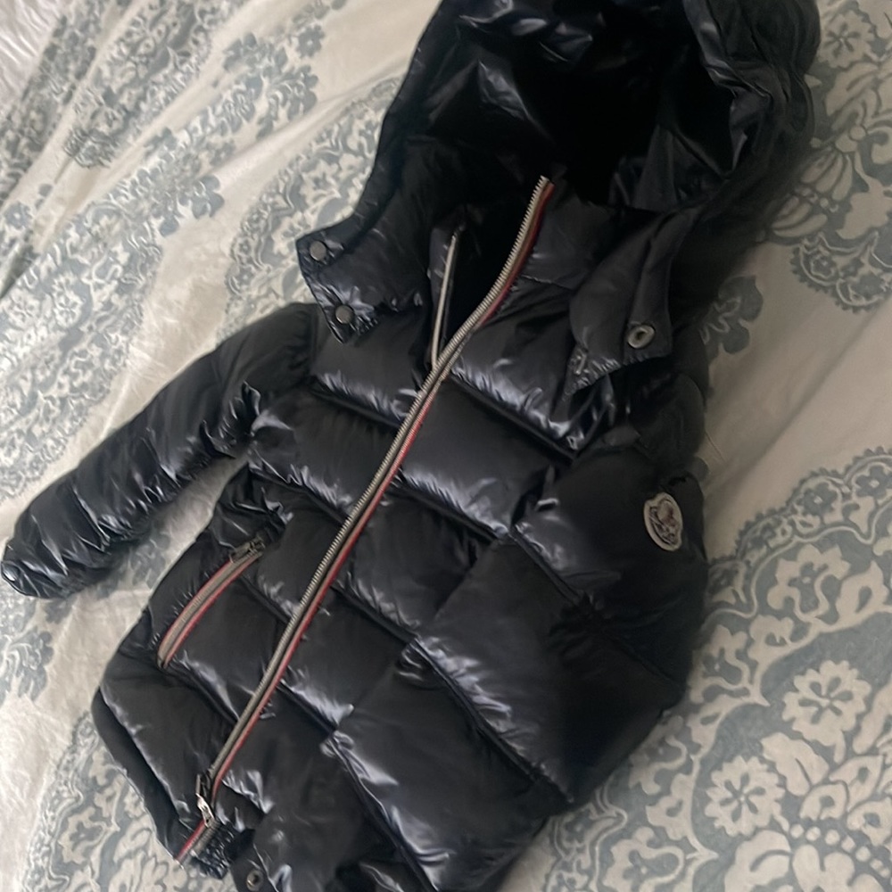 Moncler Authentic Toddler Boy Black Hooded Down Puffer Jacket / Coat Sz3